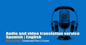 Audio and video translation service